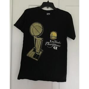 The Finals Champions 4K Golden State Warriors Black T-Shirt S